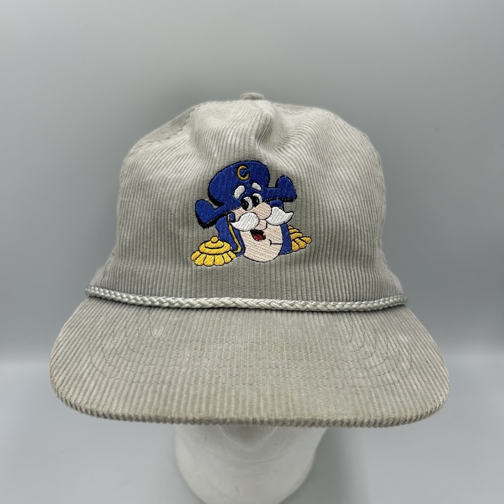 Vintage Captain Crunch Embroidered Snapback Corduroy‎ Rope Hat